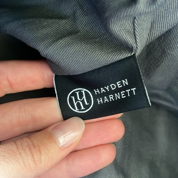 Hayden Harnett Smithy Messenger Bag Shoulder Laptop Travel Canvas Leather Office - Picture 9 of 14